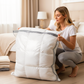 🥳PROMOÇÃO DE 2026🥳💞Mais de 50 mil unidades vendidas!👵🧳 50% DE DESCONTO! Conjunto de armazenamento para aspirador sem fio – 15 sacos, bomba de 140 L/min. Encolhe roupas, economiza espaço. Impermeável e reutilizável. Indispensável para as férias. 🎒⚡
