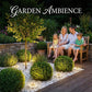 Luzes solares de solo com 8 LEDs para jardins exteriores