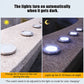 Luzes solares de solo com 8 LEDs para jardins exteriores