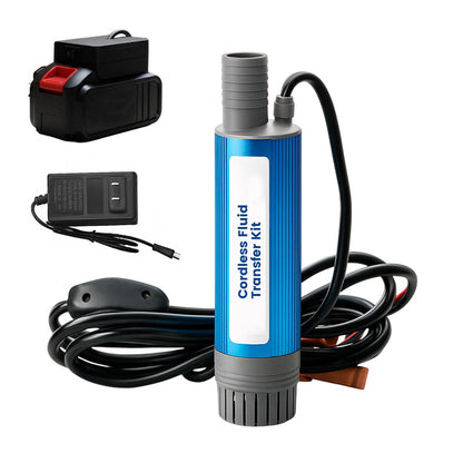 🥇【Opção de alta eficiência de nível industrial】Kit de bomba de óleo/água de alta potência de 38 mm｜💯Design portátil azul｜Fácil de transportar｜Aplicações versáteis!🌟