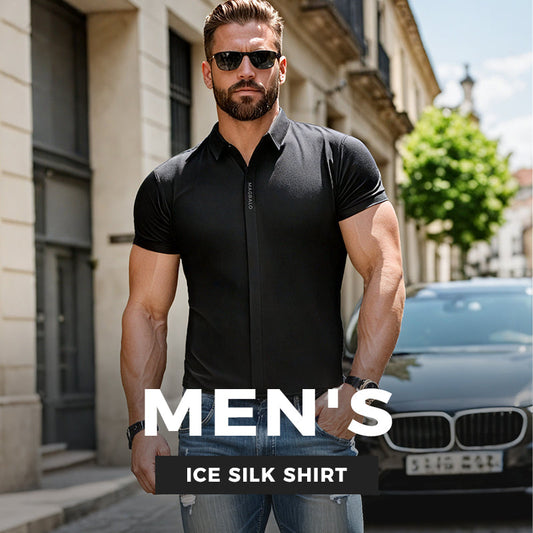 Men's Ice Silk Quick-drying Business Shirt（50% OFF）