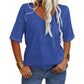 🎀Hot Sale -50% Off👚Women's Solid Color V-Neck T-shirt