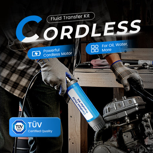 🥇【Opção de alta eficiência de nível industrial】Kit de bomba de óleo/água de alta potência de 38 mm｜💯Design portátil azul｜Fácil de transportar｜Aplicações versáteis!🌟