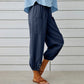 🏆 Hot Sale - 60% OFF ✨Women's Summer Cotton Linen Trousers Nine Minute Trousers🍃