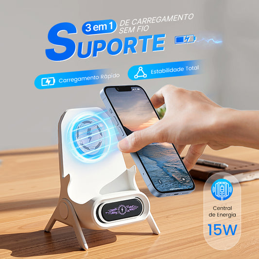 ⏳Desconto de 50% por tempo limitado⏰Suporte multifuncional sem fio para carregamento rápido de celular🔋
