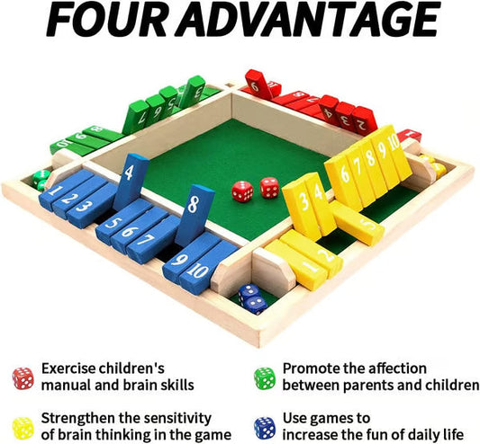 🔥JOGOS DIVERTIDOS PARA A FAMÍLIA – Jogo de tabuleiro Shut The Box🎲