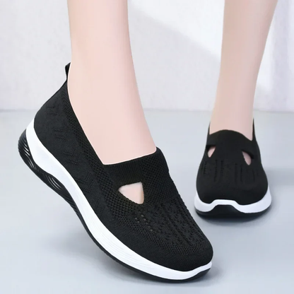 🔥 Sapatos femininos ortopédicos para caminhada: confortáveis, respiráveis e antiderrapantes, para pessoas de meia-idade e idosas