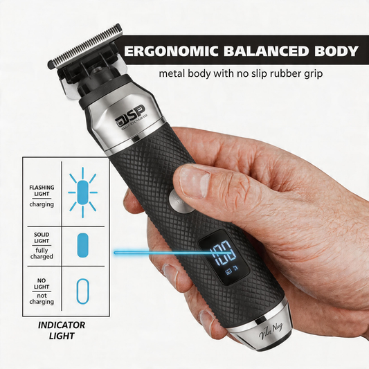 ⏳POR TEMPO LIMITADO: 50% DE DESCONTO! 🏆Conjunto profissional de cuidados pessoais 3 em 1 Luxe para homens – aparador com lâmina em T, barbeador de lâmina e aparador de pelos do nariz – com display LED e recarregável por USB