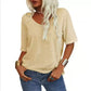 🎀Hot Sale -50% Off👚Women's Solid Color V-Neck T-shirt