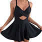 🥳2026 HOT SALE🥳💞50K+ SOLD!🏖️🌊 50% OFF! Cutout One Piece with Skirt – Feel confident by the water! Supportive fit, flattering skirt. Stylish cutout detail. Move freely, look fabulous on your holiday. ☀️🩱