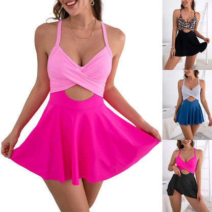 🥳2026 HOT SALE🥳💞50K+ SOLD!🏖️🌊 50% OFF! Cutout One Piece with Skirt – Feel confident by the water! Supportive fit, flattering skirt. Stylish cutout detail. Move freely, look fabulous on your holiday. ☀️🩱
