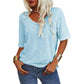🎀Hot Sale -50% Off👚Women's Solid Color V-Neck T-shirt
