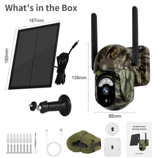 🔥🎥 Câmera de vigilância solar sem fio 4G LTE CB114S – 💎 Visualização em tempo real em 2K HD, cobertura panorâmica de 360°, sem necessidade de Wi-Fi, controle remoto via aplicativo, à prova d'água, detecção de movimento,