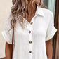 💎50% OFF! 💎 Women's Buttoned Short Sleeve Pocket Shirt Dress – Cotton Blend, Relaxed Fit & Everyday Versatility (M–2XL) 👗🌿