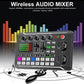 🔥F998 Live Sound Card Audio Mixer, Interfaccia Audio Podcast con Effetti Mixer DJ, Voice Changer con Effetti Sonori per Karaoke Live Streaming Record Gaming🎤