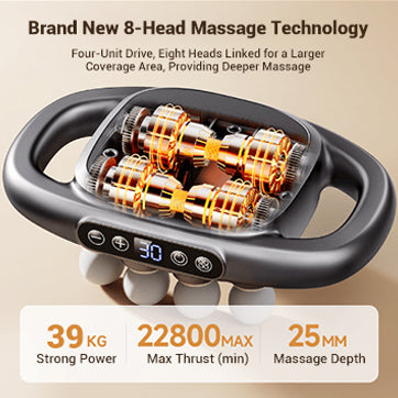 💕Conjunto de pistola de massagem com 16 velocidades e 8 cabeças✈️frete grátis