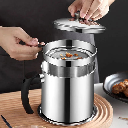 🎁Promoção imperdível ✨ Frasco para óleo de cozinha em aço inoxidável 304 🌟