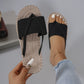 Chinelos femininos casuais e confortáveis para o verão