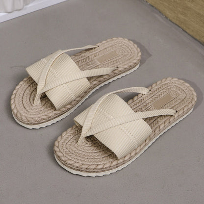 Chinelos femininos casuais e confortáveis para o verão