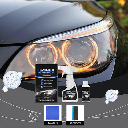 😲Promoção da Black Friday: 50% de desconto!!⚡ Líquido para restauração de faróis automotivos, restaurador com revestimento cristalino aprimorado para eliminar o embaçamento