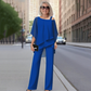 ⏰ Now only 50% off!⏰Women’s Irregular Chiffon Tops ＆ Wide-Leg Pants 2-Piece Set👚👖