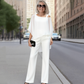 ⏰ Now only 50% off!⏰Women’s Irregular Chiffon Tops ＆ Wide-Leg Pants 2-Piece Set👚👖