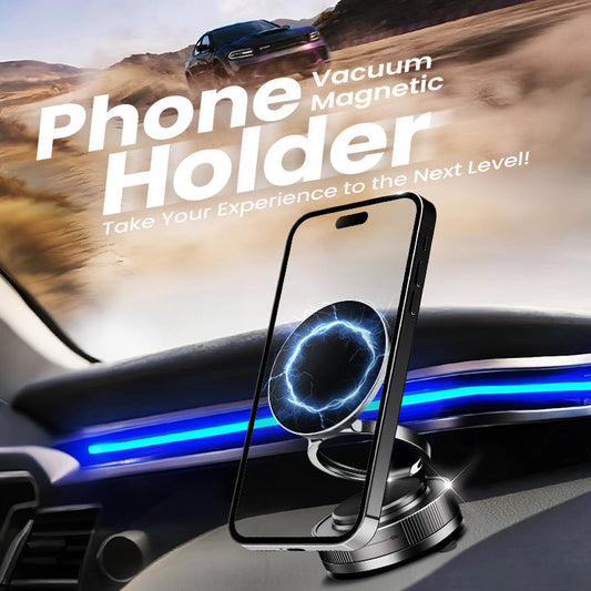 📱🚗Suporte magnético ajustável em 360° para celular com ventosa