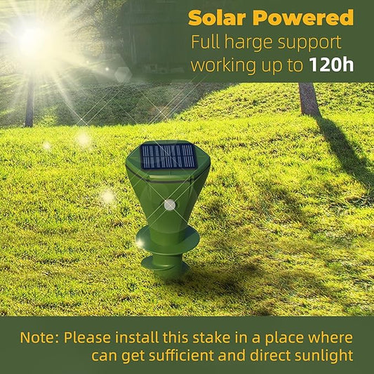🌸Spring Sale 57% OFF🌸 Solar Powered Waterproof Screw Mole Repellent