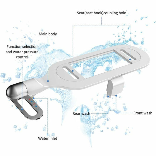 🚽 Melhoria na higiene | Lavador bidê com bico duplo | Autolimpante e fácil de instalar 💦【-60%】