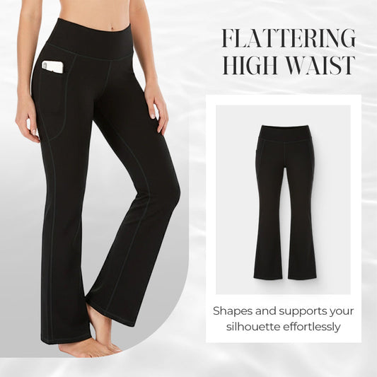 🔥Leggings Ultra Sculpt de cintura alta com controle de barriga e perna larga
