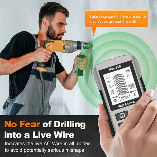 🔥💯Sensor multifuncional manual de metal e parede