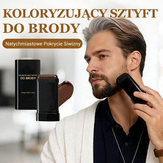 Bastão Colorante Masculino para Barba – Cobertura Instantânea dos Fios Brancos