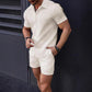 📢📢50% DE DESCONTO!!!⏰Conjunto de camisa e calções para homem