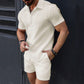 📢📢50% DE DESCONTO!!!⏰Conjunto de camisa e calções para homem