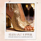 Sandálias femininas elegantes de salto peep-toe