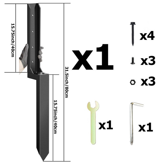 Kit de reparação para estacas de cerca pesada