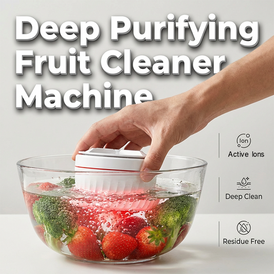 Máquina portátil para limpeza de frutas e legumes