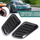 🗕️ 50% DE DESCONTO AGORA! 💨 Decoração universal para a ventilação do capô do carro – Material ABS, instalação fácil com adesivo e vários acabamentos 🔧