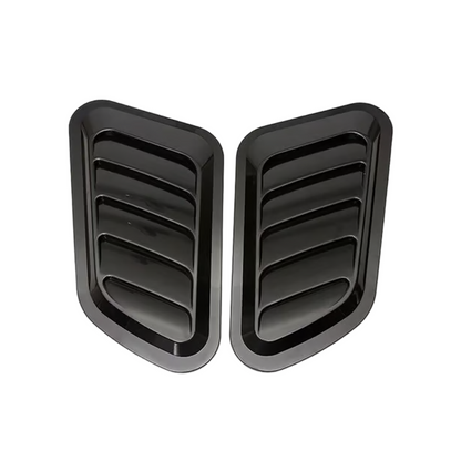 🗕️ 50% DE DESCONTO AGORA! 💨 Decoração universal para a ventilação do capô do carro – Material ABS, instalação fácil com adesivo e vários acabamentos 🔧