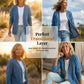 ⏳Oferta por tempo limitado: 50% de desconto⏰Jaqueta jeans feminina clássica com botões frontais🧥