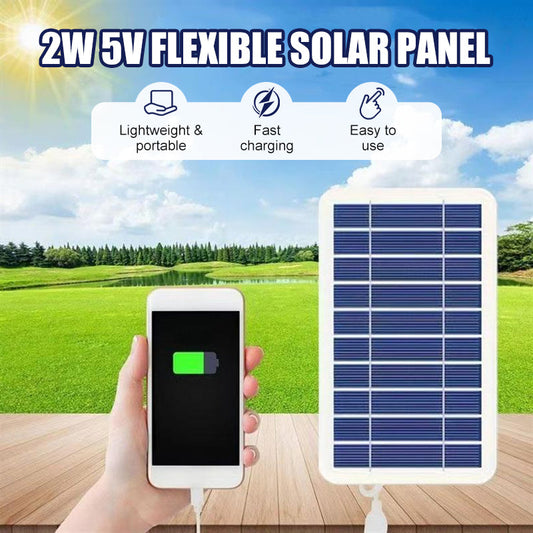 Painel solar flexível de 2W 5V