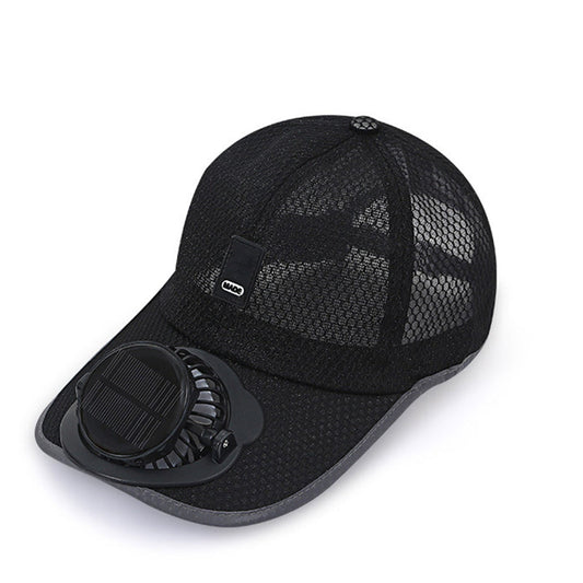 🌞🧢 Boné de beisebol respirável com ventilador solar integrado