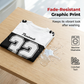 Camiseta casual masculina com estampa gráfica