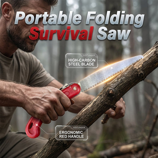 Serra dobrável compacta com lâmina de aço SK5