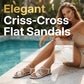 Women's Criss-Cross Strap Flat Sandals