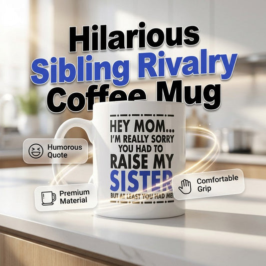 Novelty Ceramic Mug - Funny Gift for Mother