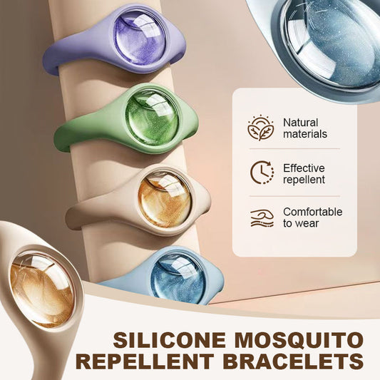 Pulseiras repelentes de mosquitos de silicone