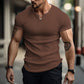 Camisa Henley Masculina Slim Lisa