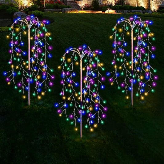 Luzes solares de jardim para decoração exterior
