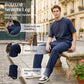 🔥Último dia 50% DE DESCONTO👖 Calças masculinas de perna reta com cintura elástica e cordão